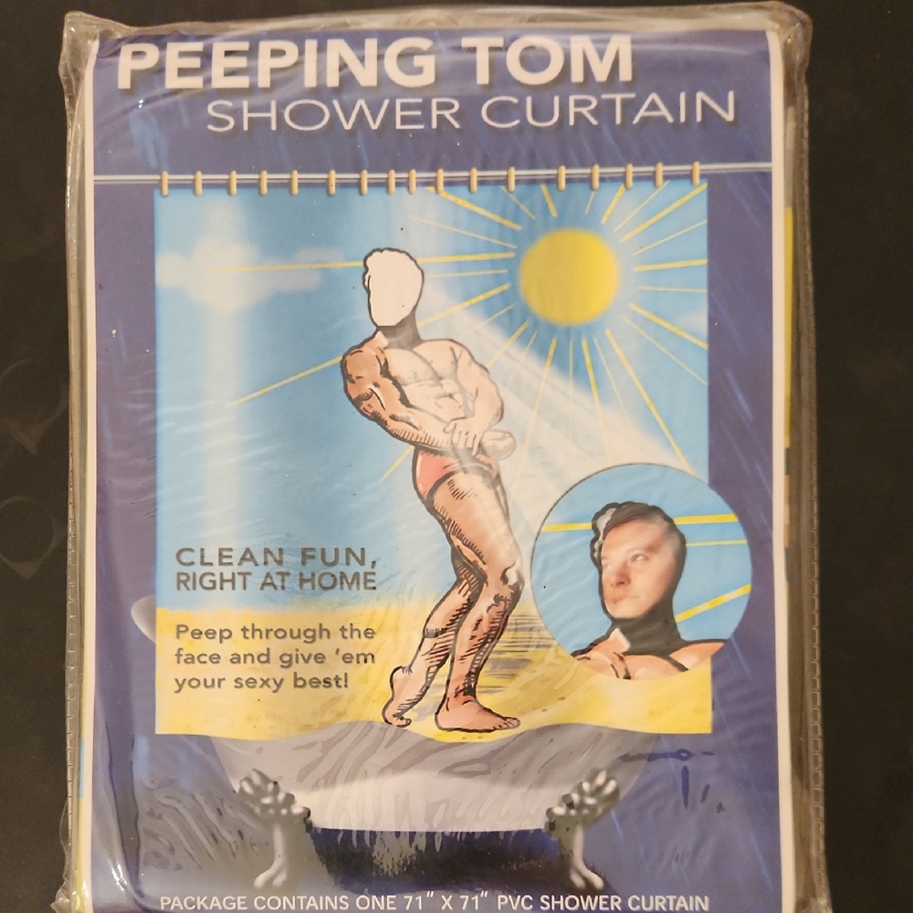 Peeping Tom Shower Curtain